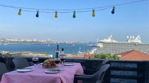 Flat with terrace with panoramic Bosphorus view